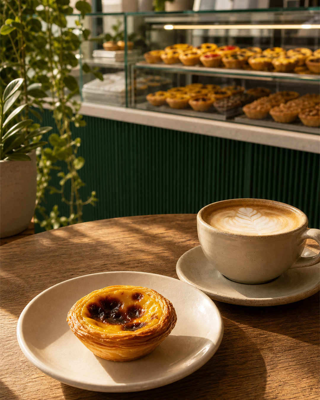 Pastel de nata para acompañar el café en zona 15 de Guatemala