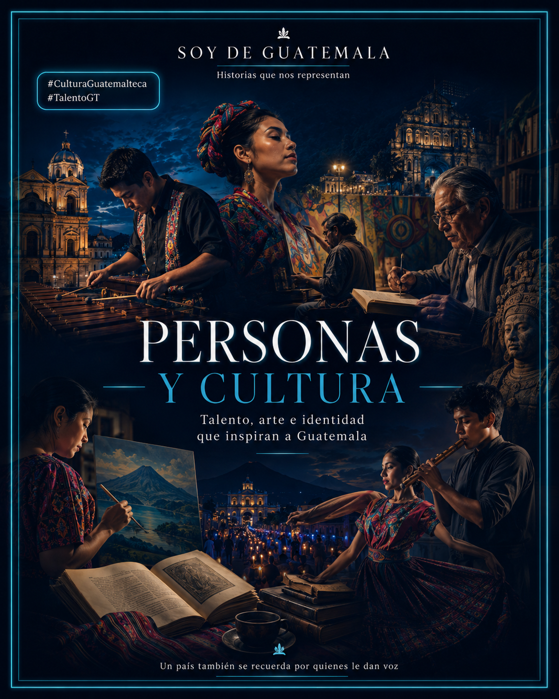 Personas y cultura de Guatemala con artistas musicos escritores deportistas talento guatemalteco identidad y patrimonio cultural
