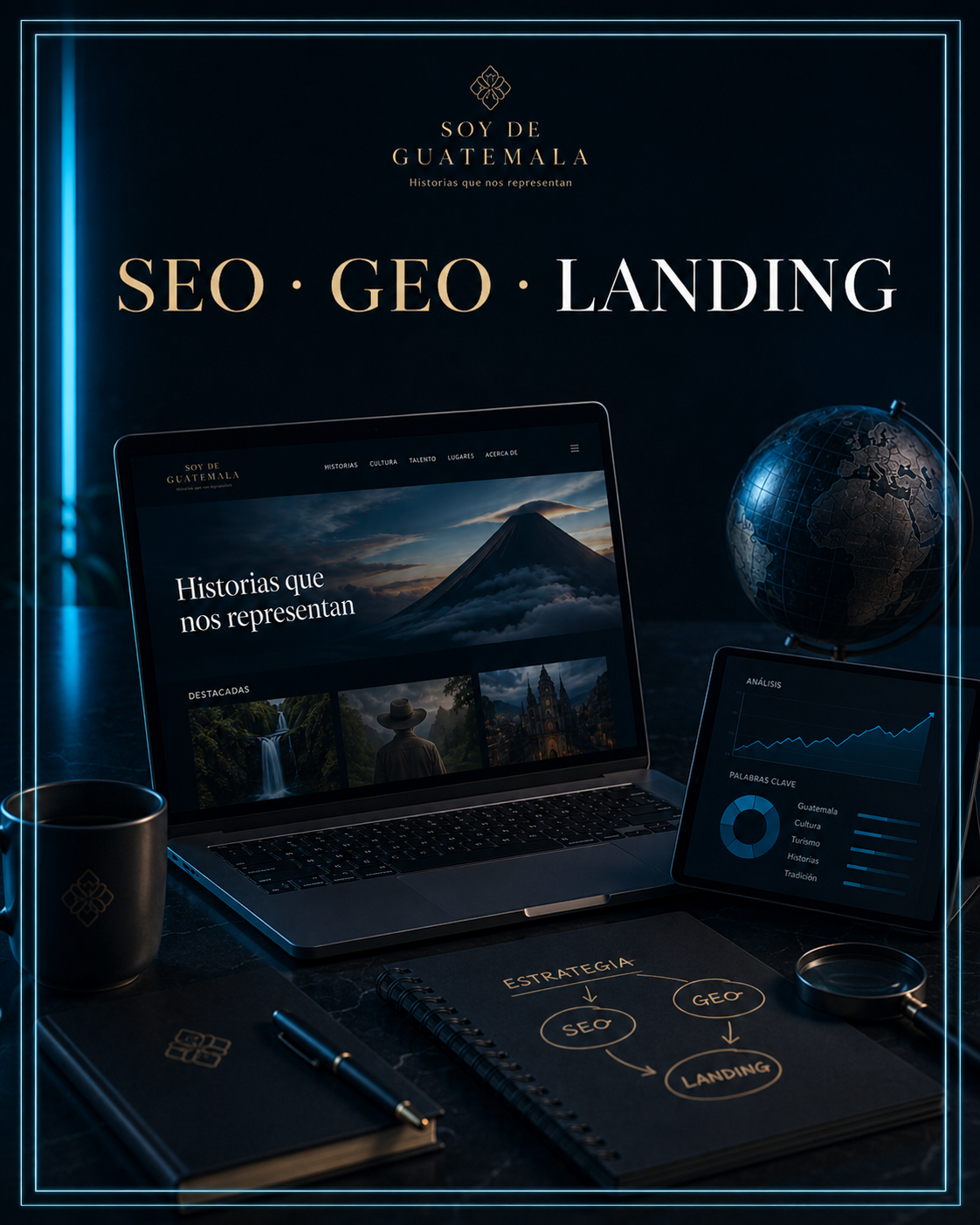 Proceso de SEO GEO y landing editorial para crear contenido optimizado que pueda ser encontrado entendido y compartido